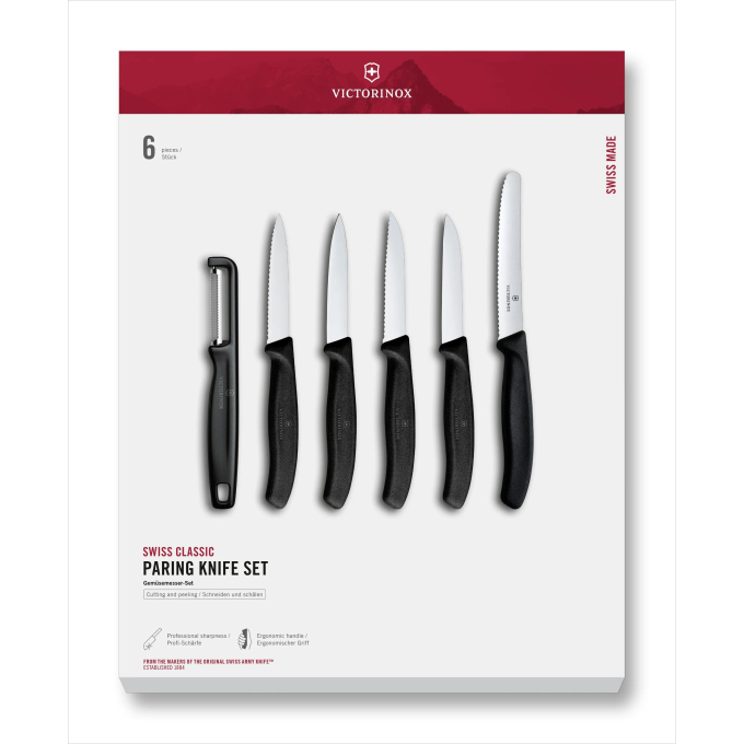 Набор кухонных ножей VICTORINOX SWISS CLASSIC PARING 6.7113.61G